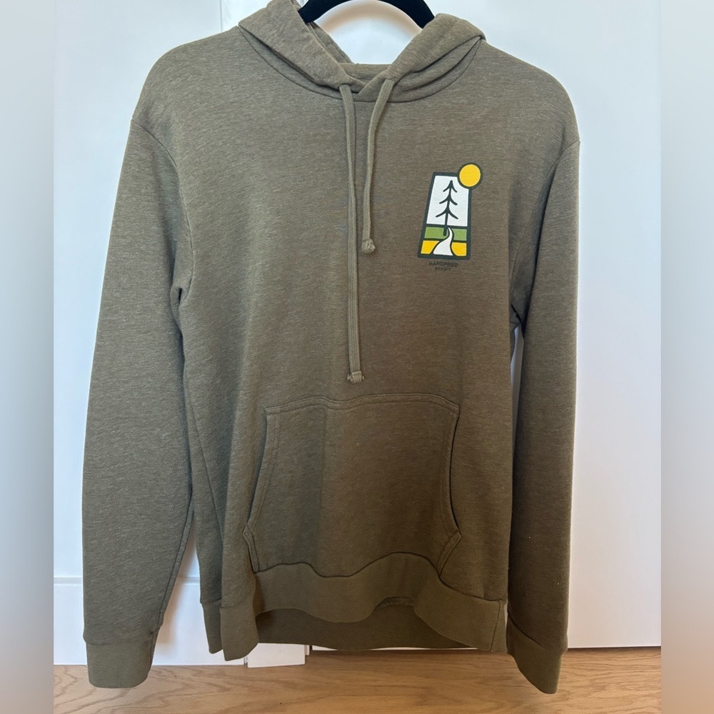 Hardpressed olive green hoodie
